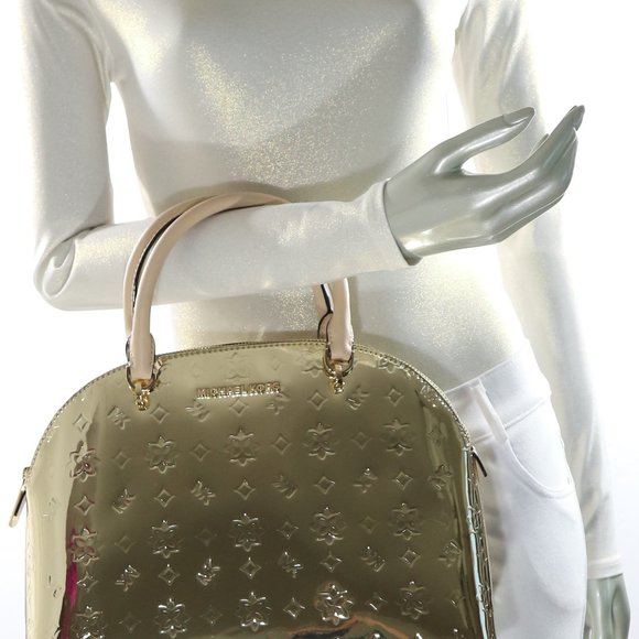 Michael Kors Handbags - Michael Kors Emmy Large Top Zip Satchel Pale Gold